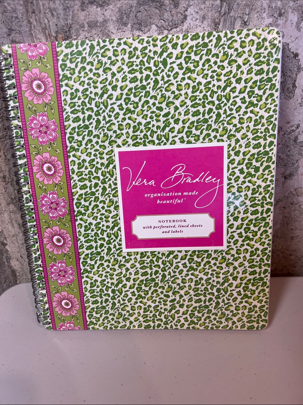 Vera Bradley Rare Petal Pink 9x11” Notebook Matches Bags &  Purses NWT Sealed!